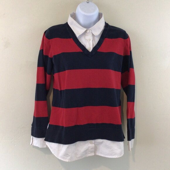 Tommy Hilfiger Tops - Tommy Hilfiger Collared Long Sleeve Blouse Vintage and Preppy